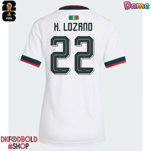 Mexico Hirving Lozano #22 Udebanetrøje Dame VM 2026 Kort ærmer